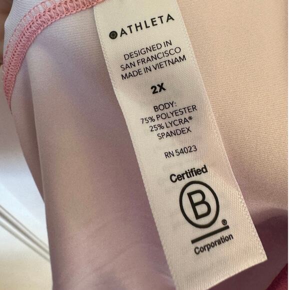 ATHLETA NWT Shanti Printed Crop Tank Top Size 2X Ombre Sea Spray Vintage Plum - Picture 8 of 9